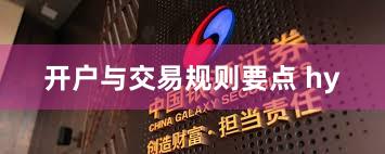 开户与交易规则要点 hy