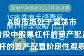 A股市场处于震荡市环境的阶段中股票杠杆的资产配置阶段性观察