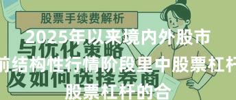 2025年以来境内外股市在当前结构性行情阶段里中股票杠杆的合